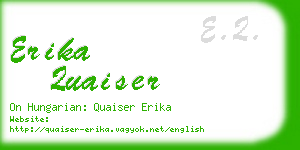 erika quaiser business card